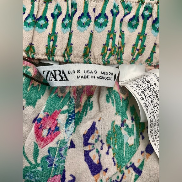 NWT Zara Teal Wide Leg Pants - Picture 3 of 8